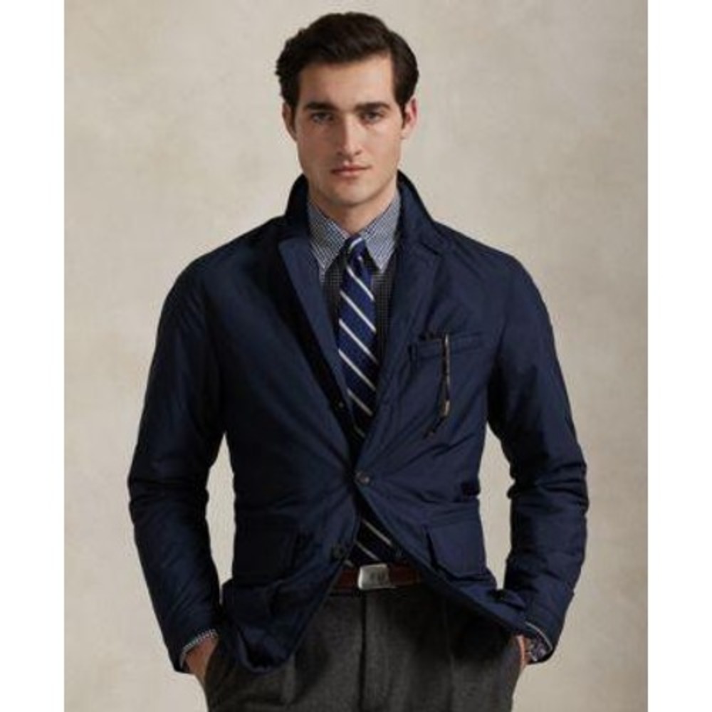 Polo Ralph Lauren Performance Blazer Mens XXL Navy Blue Travel Field Jacket NWT